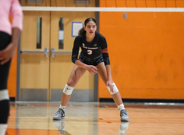 Evan Taylor led South Pasadena to the CIF Division IV title on Saturday with 30 assists, 14 kills and 18 digs. The Tigers pulled off the reverse sweep on Hilmar for their first volleyball title. (Photo: Rene Morales)