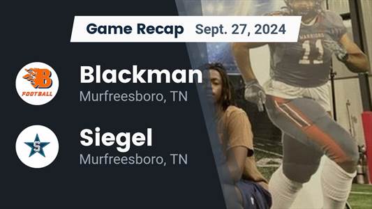 Football Game Preview: Blackman Blaze vs. PURE Academy