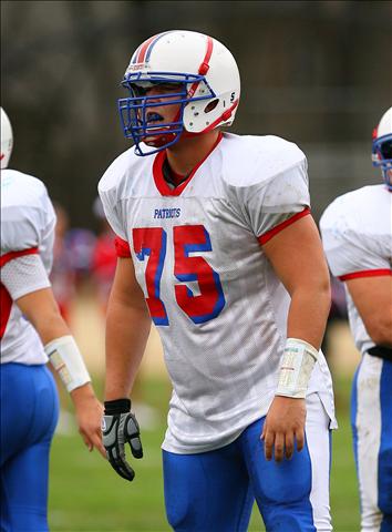Secaucus offensive lineman Betim Bujari.