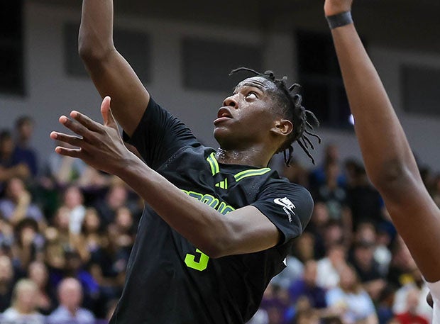 Top-ranked Class of 2025 prospect A.J. Dybantsa averaged 21.2 points, 9.4 rebounds and 3.5 assists per game for Prolific Prep last season. (Photo: Chris M. Spears)