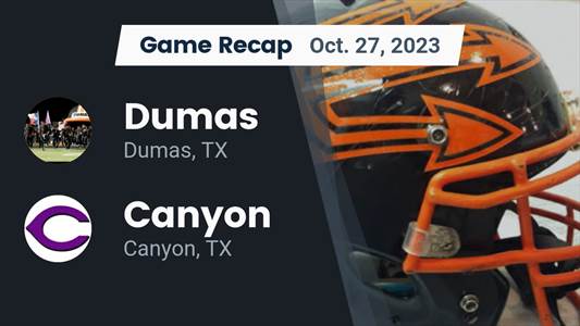 Football Game Recap: Canyon Eagles vs. Dumas Demons