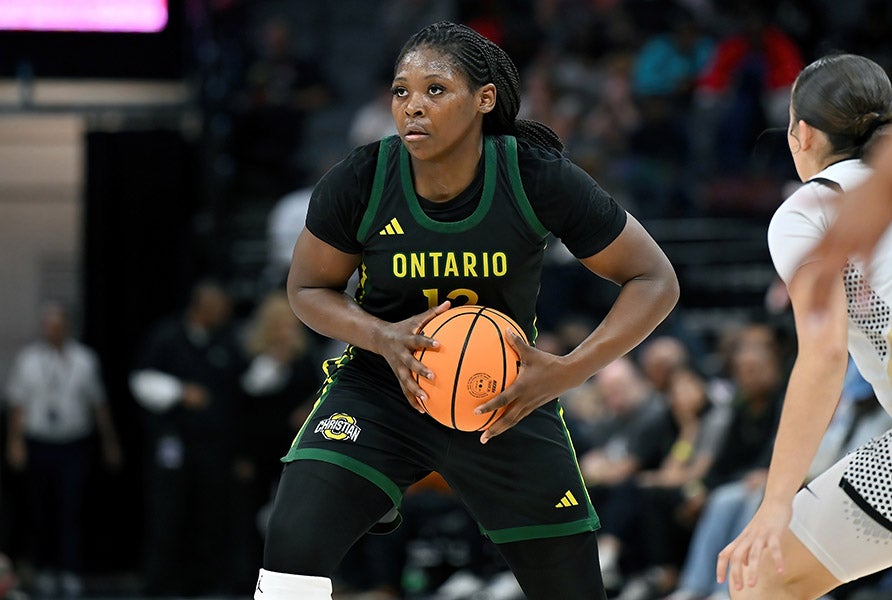 Tatianna Griffin record three double-doubles during Ontario Christian's postseason run that culminated with California's Open Division state title. (PHOTO: David Steutel)