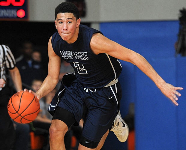 Devon Booker (Moss Point HS-Miss.) was selected No. 13 by the Phoenix Suns.