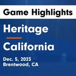 California finds playoff glory versus Heritage