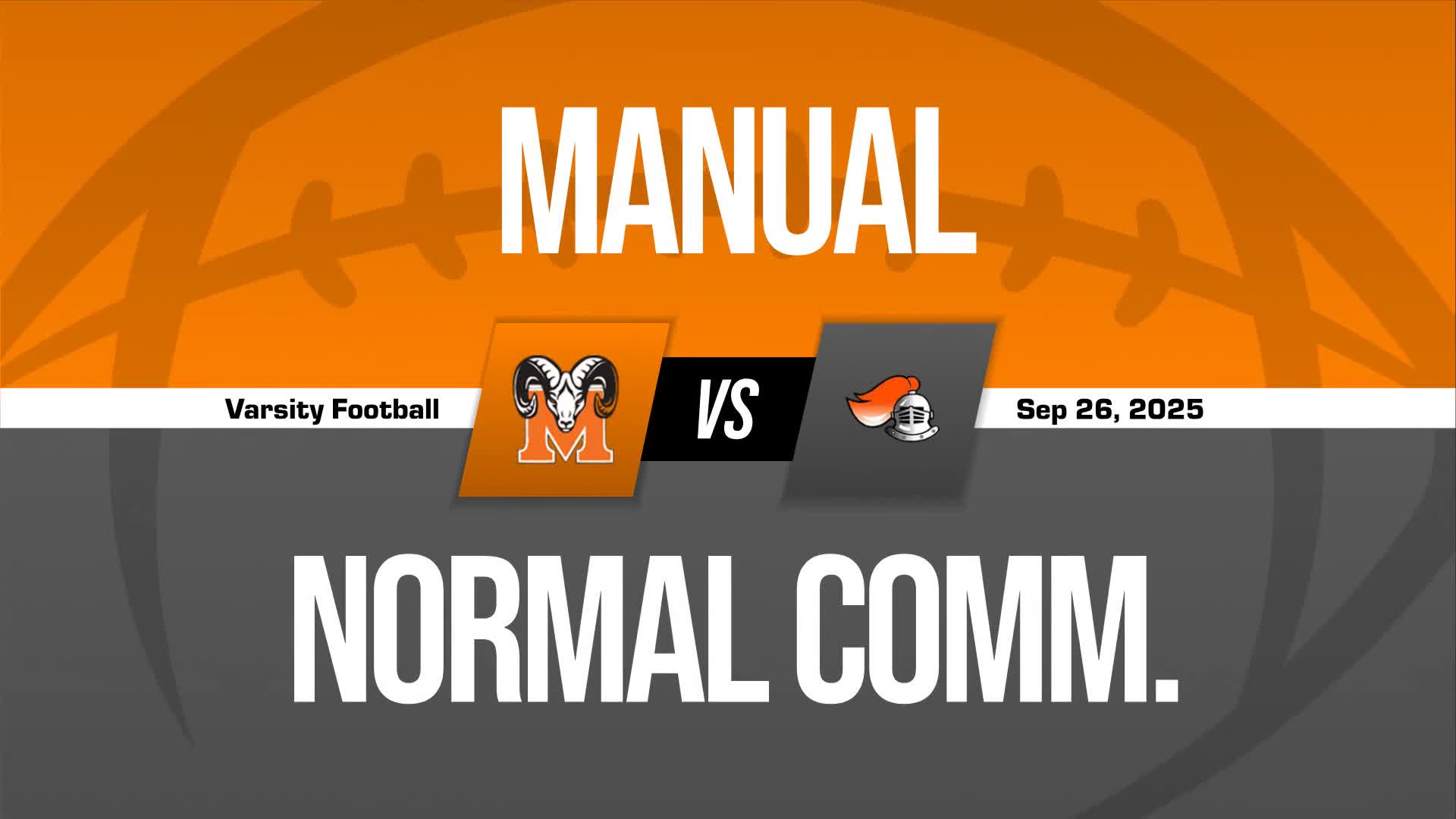 Football Game Preview: Manual Rams vs. Normal West Wildcats + Official Tickets