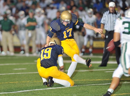Nolan Bieck comes from a long line of outstanding kickers at St. Thomas Aquinas.