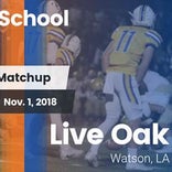 Football Game Recap: Live Oak vs. Holy Cross