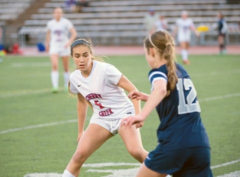 Cherry Creek's Libby Geraghty (5) has scored eight goals to lead the undefeated Bruins during the early part of the regular season. There is no shortage of top games this month. 
