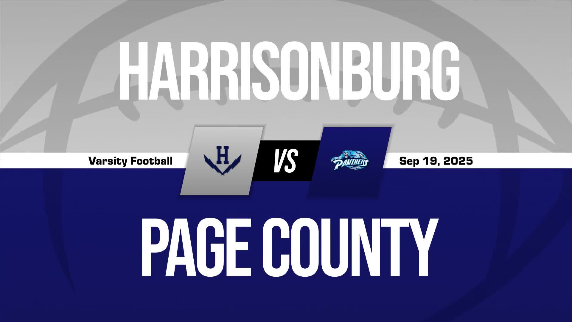 Football Game Preview: Page County Panthers vs. Stonewall Jackso