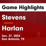Harlan has no trouble against Stevens