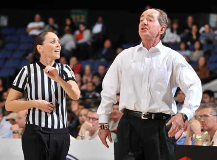 Sink works the sideline during Brea Olinda's season-ending loss to Mater Dei.