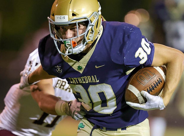 Cathedral (Indianapolis) faces fellow-unbeaten Center Grove (Greenwood, Ind.) in a huge game this Friday.
