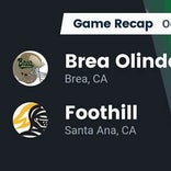 Football Game Recap: Brea Olinda Wildcats vs. Foothill Knights