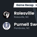 Football Game Recap: Purnell Swett Rams vs. Rolesville Rams