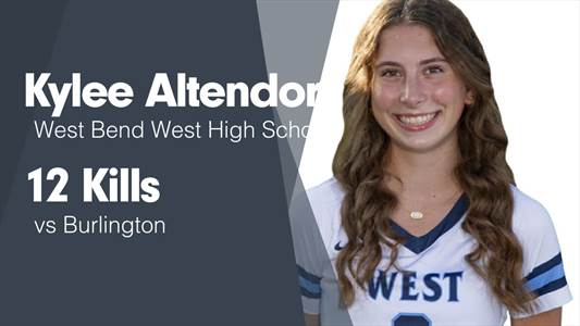 Kylee Altendorf Game Report: @ West Bend East