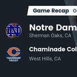 Football Game Recap: Notre Dame (SO) Knights vs. Alemany Warriors