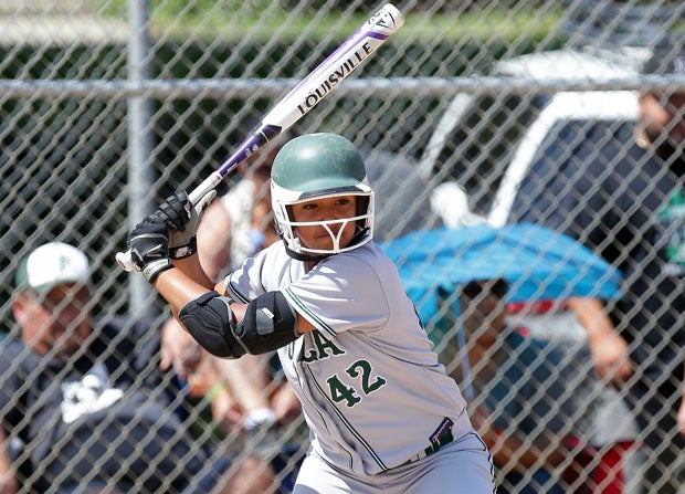 Analise De La Roca hit .521 with 49 hits last season and was a star pitcher too at 26-4 with a 0.43 ERA.