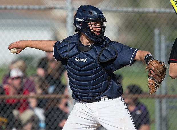 Merecer's Adam Walker hots two home runs in a game against Sharpsville.