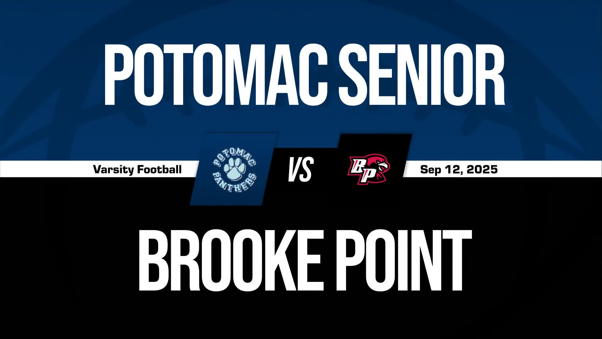 Football Game Preview: Potomac Senior Panthers vs. Forest Park B