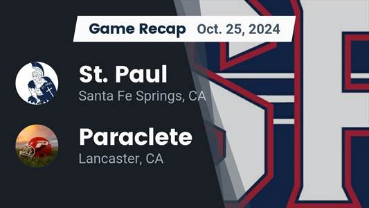 Football Recap: St. Paul Falls Short of Thousand Oaks in the Pla