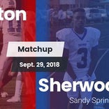 Football Game Recap: Sherwood vs. Wheaton