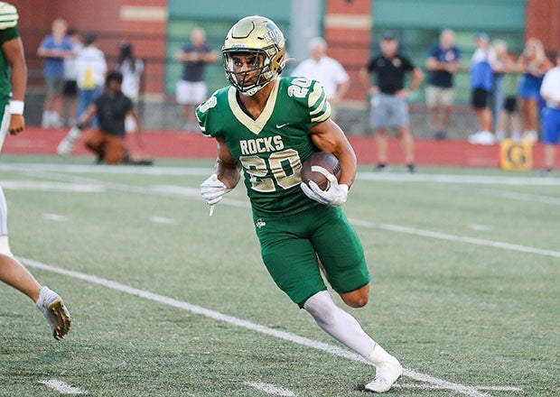 In Indiana, Deacon King will lead Westfield against Brownsburg in a battle of unbeatens. King leads the Shamrocks in rushing with 359 and a pair of scores while recording 21 tackles and an interception defensively. (Photo: Shawn Barney)