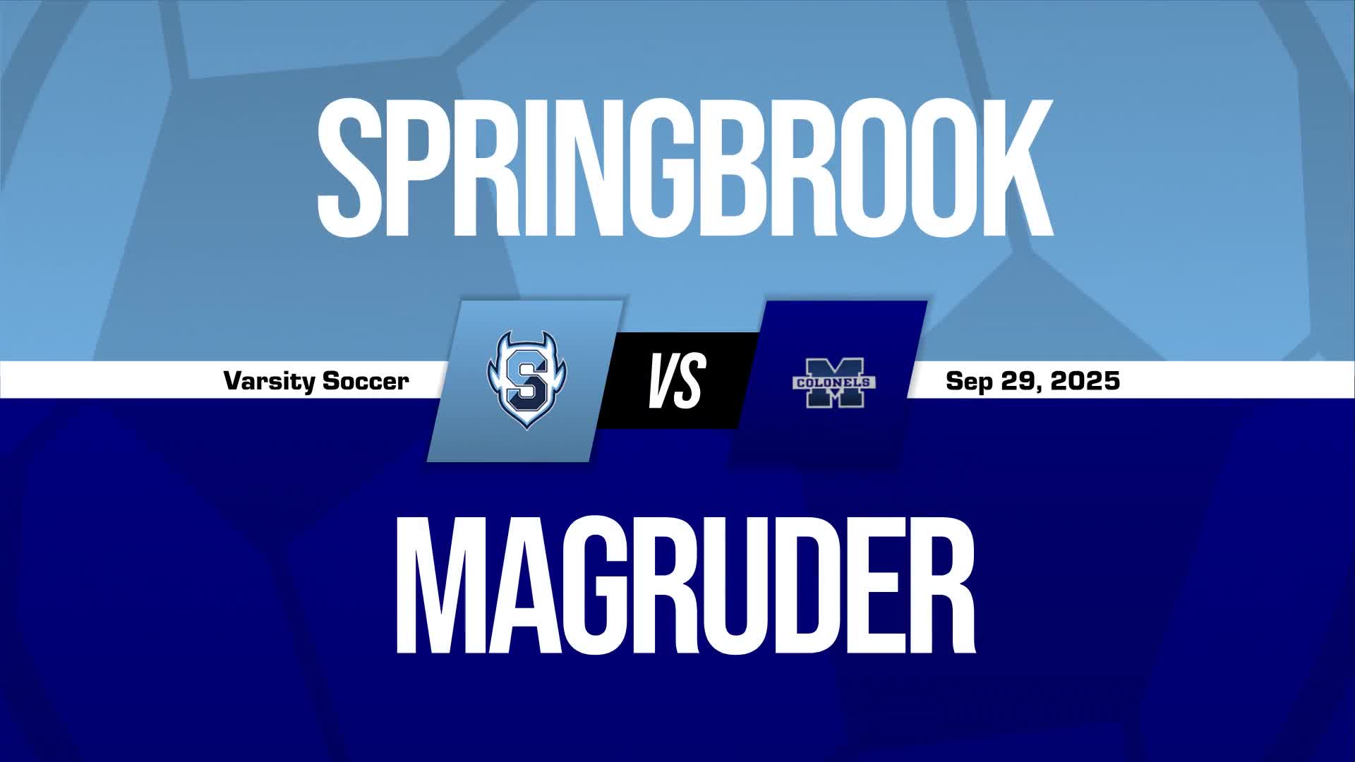 Soccer Recap: Springbrook Takes a Loss