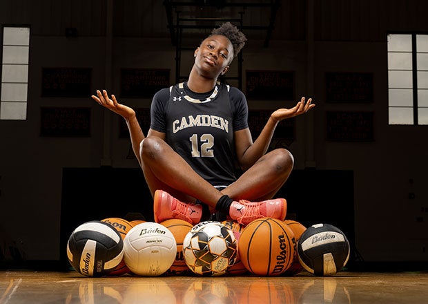 In addition to being the nation's top career scorer in the Class of 2024, Joyce Edwards of Camden (S.C.) was an all-stater in volleyball and soccer. (Photo: Becca Rouse)