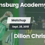 Football Game Recap: Williamsburg Academy vs. Dillon Christian