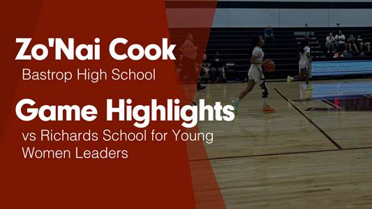 Zo'nai Cook Game Report: vs Cedar Creek