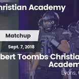 Football Game Recap: Creekside Christian Academy vs. Toombs Chri