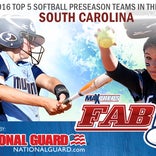 South Carolina preseason softball Fab 5
