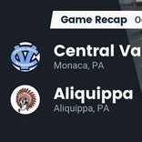 Football Game Recap: Central Valley Warriors vs. Aliquippa Quips