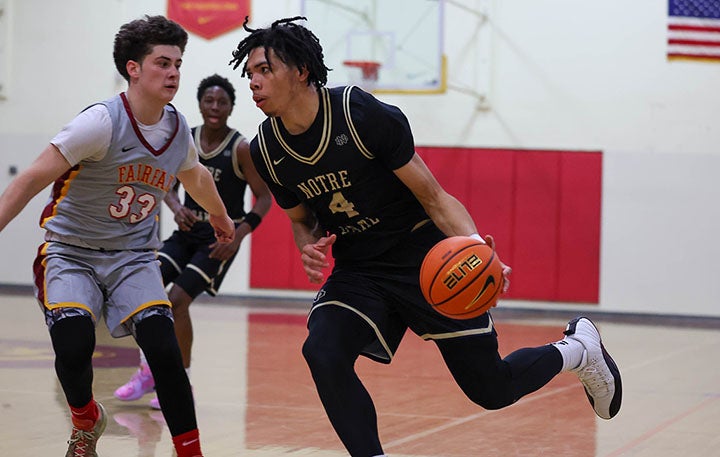 Top-ranked junior prospect Tyran Stokes returned from an injury with a pair of 20-point games for No. 15 Notre Dame. (Photo: Gregory Fiore)