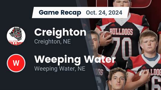 Football Recap: Weeping Water Falls Short of Creighton in the Pl
