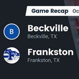 Beckville vs. Frankston