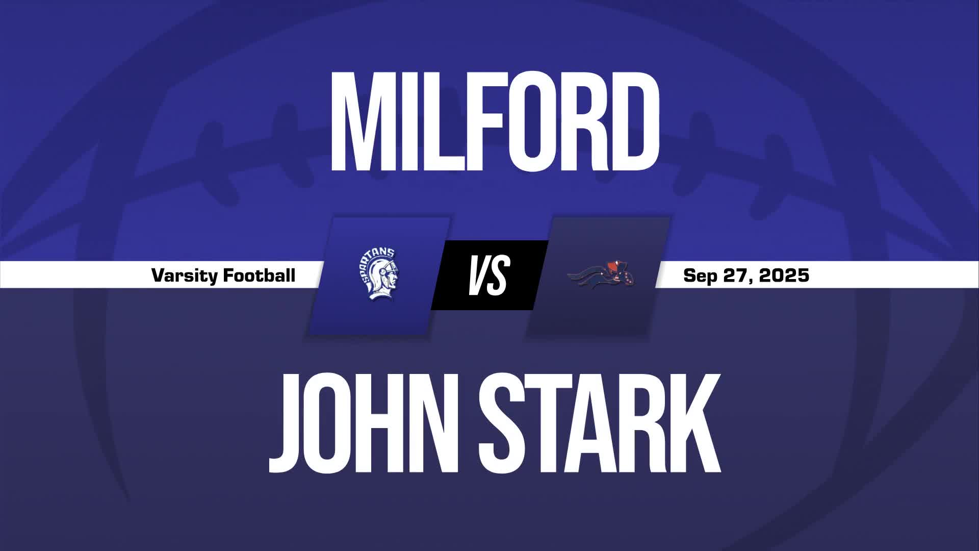Football Game Preview: Milford Spartans vs. Manchester West Blue Knights