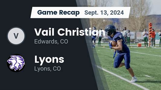 Football Recap: Vail Christian Comes Up Short