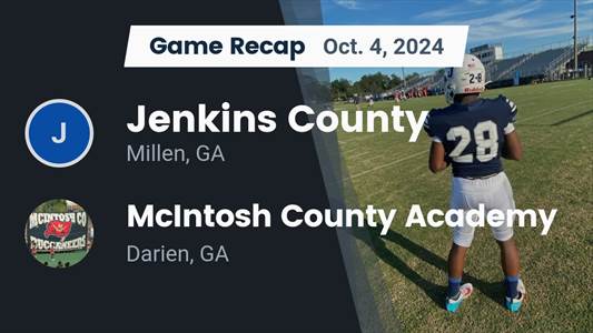 Football Recap: Jenkins County Wins Going Away Against Mcintosh 