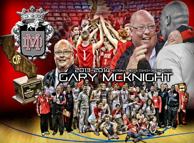 Mater Dei's Gary McKnight outdid himself with a perfect record in 2013-14. He's our National Boys Coach of the Year.