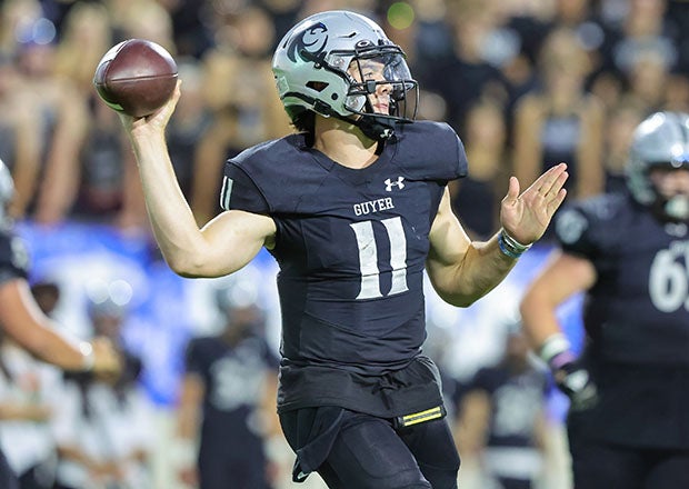 MaxPreps Texas Player of the Year Jackson Arnold led Guyer to a 27-3 record over the past two seasons. (Photo: Robbie Rakestraw)