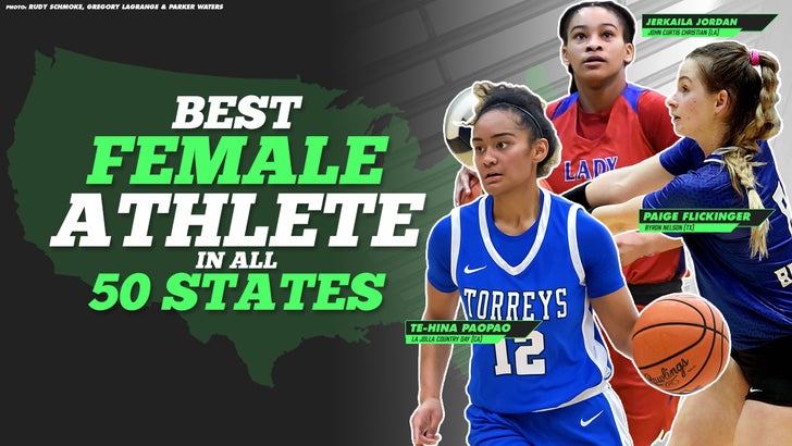 Top female athlete in each state