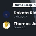 Football Game Recap: Thomas Jefferson Spartans vs. Dakota Ridge Eagles