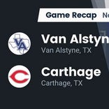 Football Game Recap: Van Alstyne Panthers vs. Carthage Bulldogs