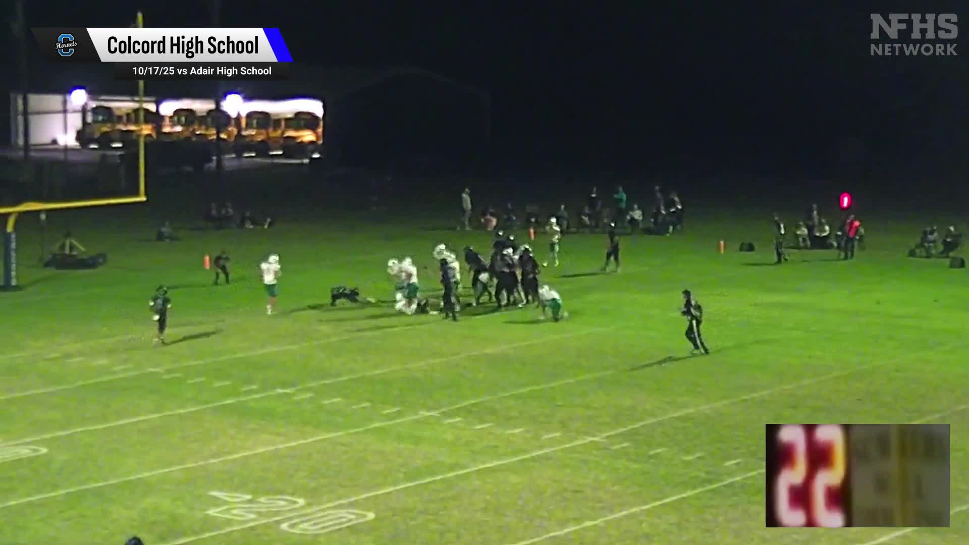 Football Recap: Colcord Takes a Loss