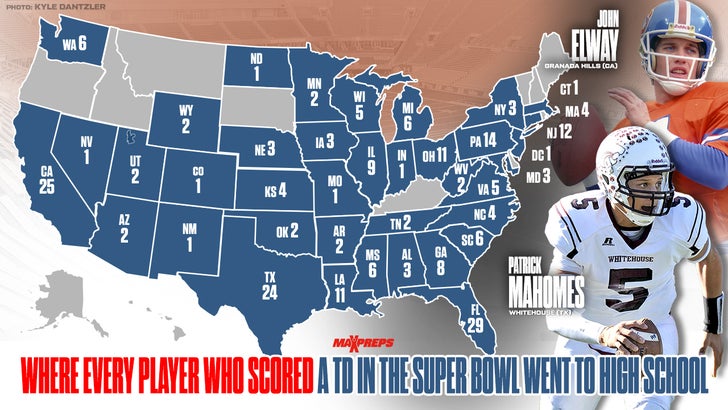 Super Bowl touchdown scorers