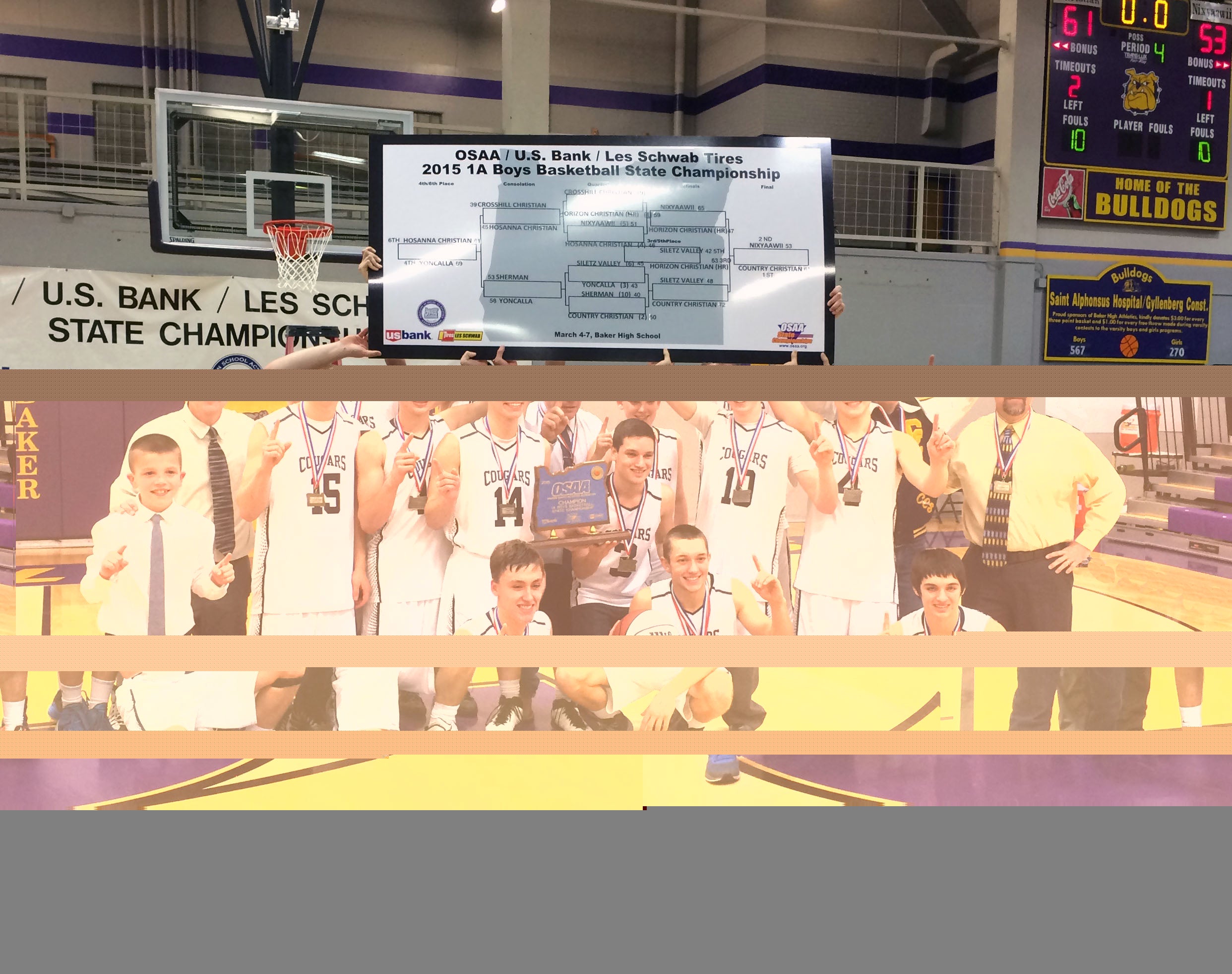 Country Christian earned the MaxPreps Oregon Team of the Week for going 28-1 and winning the state 1A boys basketball championship.