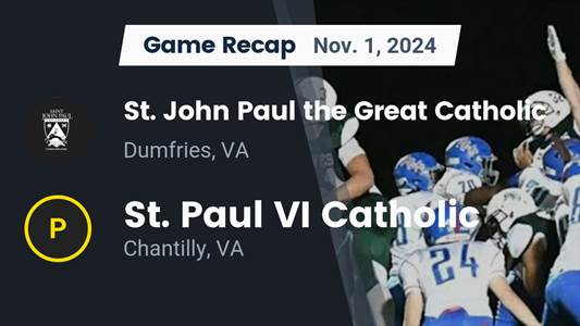 Football Recap: Paul VI Skates Past Bishop O'connell with Ease