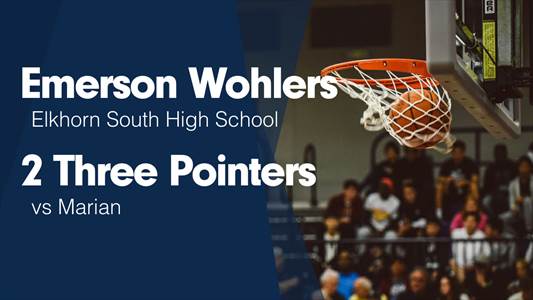 Emerson Wohlers Game Report: @ Marian