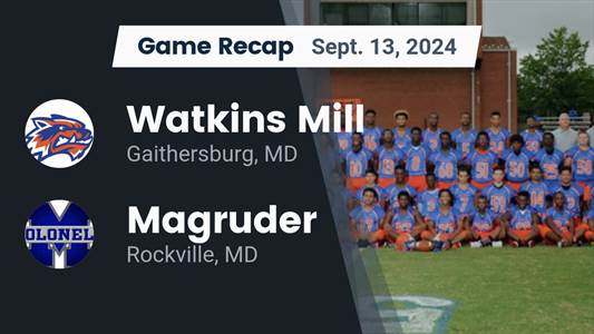 Football Game Preview: Watkins Mill Wolverines vs. Wheaton Knigh